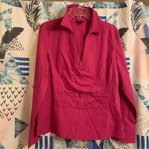 Hot pink long sleeve top